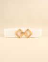 Geometric Buckle Elastic Wide Belt