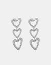 Titanium Steel Heart Earrings