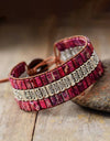 Handmade Triple Layer Natural Stone Bracelet