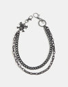 Treasure Point Shape Double Layer Alloy Belt