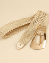 Irregular Buckle Braid Belt