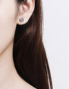 Moissanite Floral-Shaped Stud Earrings