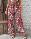 Printed Wide Leg Pants