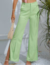 Slit High-Rise Flare Pants