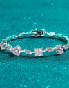 6.2 Carat Moissanite 925 Sterling Silver Bracelet