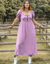 Plus Size Tie Neck Short Sleeve Dress