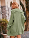 Dropped Shoulder Long Sleeve Cardigan