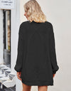 Cable-Knit Long Sleeve Cardigan