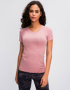 Round Neck Short Sleeve Active T-Shirt