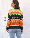 Open Front Openwork Cardigan