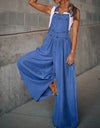 Wide Leg Denim Overalls