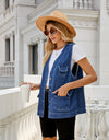 Button Down Denim Vest
