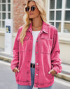 Button Up Denim Jacket with Pockets