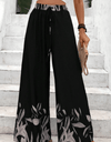 Drawstring High Waist Relax Fit Long Pants
