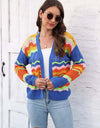Open Front Openwork Cardigan