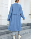 Open Front Pocketed Cardigan