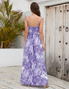 Printed Surplice Spaghetti Strap Dress