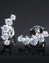 All You Need Moissanite Platinum-Plated Earrings