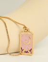 Tarot Card Pendant Copper Necklace
