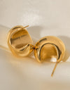 Stainless Steel C-Hoop Earrings