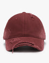 Distressed Adjustable Cotton Hat