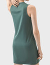 Round Neck Sleeveless Active Dress