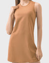 Round Neck Sleeveless Active Dress