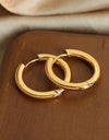 18K Gold-Plated Huggie Earrings