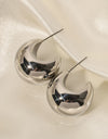 Stainless Steel C-Hoop Earrings