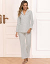 Collared Neck Loungewear Set with Pocket