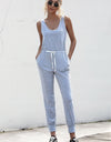 Knot Sleeveless Waist Jumpsuit