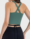 Crisscross Grecian Neck Active Cami