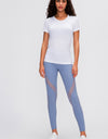 Round Neck Short Sleeve Active T-Shirt
