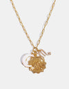 Constellation and Moon Pendant Copper Necklace
