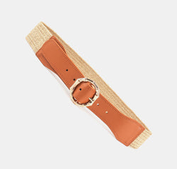 Alloy Buckle Braided Belt