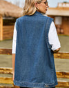 Button Down Denim Vest