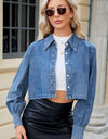 Button Up Long Sleeve Denim Jacket