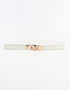 Zinc Alloy Buckle Elastic PU Belt