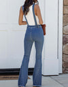 Raw Hem Denim Overall