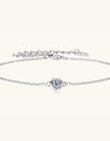Inlaid Moissanite 925 Sterling Silver Bracelet