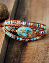 Triple-Layer Natural Stone Bracelet