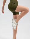 Wide Waistband Slim Fit Sports Shorts