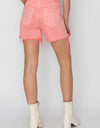 RISEN High Rise Distressed Denim Shorts