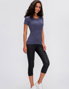 Round Neck Short Sleeve Active T-Shirt