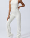 Crisscross Wide Strap Sleeveless Jumpsuit