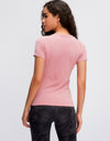Round Neck Short Sleeve Active T-Shirt