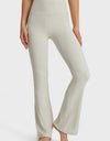 Elastic Waist Flare Yoga Pants
