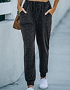 Double Take Leopard Print Joggers with Pockets