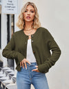 Button Down Exposed Seam Cardigan