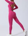 Twisted Backless Long Sleeve Jumpsuit